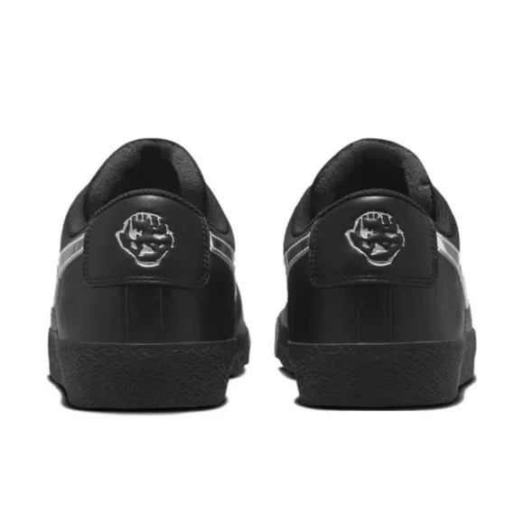 Size 10- 12 Nike Dancer Skateboards x Zoom Blazer SB Low Black Metallic Silver - Picture 5 of 11